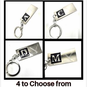 🆓️FREE ADD ON TO BUNDLE Keychain Initial A C D M Hockey Basketball NWOT